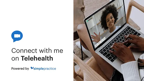 Connect with telehealth therapy through SimplePractice